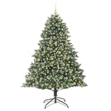 Albero di Natale artificiale con 300 LED Verde 210 cm