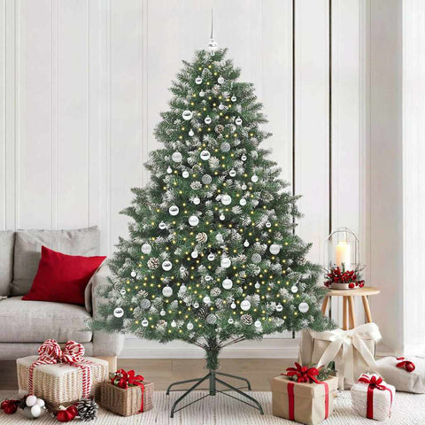 Albero di Natale artificiale con 300 LED Verde 210 cm