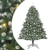 Albero di Natale artificiale con 300 LED Verde 210 cm