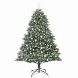 Albero di Natale artificiale con 300 LED Verde 210 cm