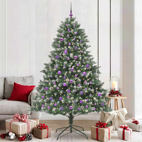 Albero di Natale artificiale con 300 LED Verde 210 cm