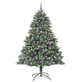 Albero di Natale artificiale con 300 LED Verde 210 cm
