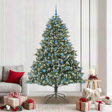Albero di Natale artificiale con 300 LED Verde 210 cm