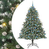 Albero di Natale artificiale con 300 LED Verde 210 cm