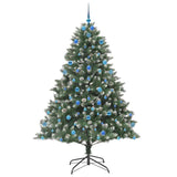 Albero di Natale artificiale con 300 LED Verde 210 cm