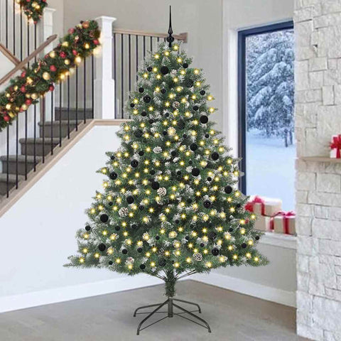 Albero di Natale artificiale con 300 LED Verde 240 cm