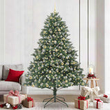 Albero di Natale artificiale con 300 LED Verde 240 cm