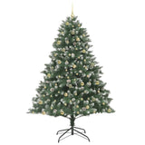 Albero di Natale artificiale con 300 LED Verde 240 cm