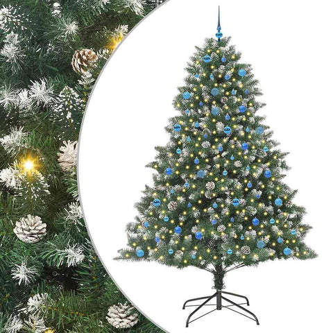 Albero di Natale artificiale con 300 LED Verde 240 cm