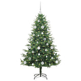 Albero di Natale artificiale preilluminato con set di palline