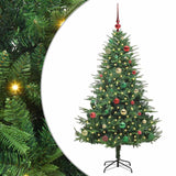 Albero di Natale artificiale preilluminato con set di palline