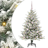 Albero di Natale artificiale preilluminato con set di palline