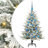 Albero di Natale artificiale preilluminato con set di palline