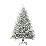 Albero di Natale artificiale preilluminato con set di palline