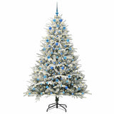 Albero di Natale artificiale preilluminato con set di palline