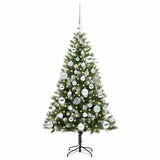 Albero di Natale artificiale a cerniera con neve fioccata