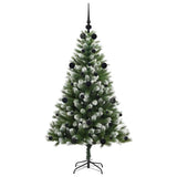 Albero di Natale artificiale a cerniera con neve fioccata