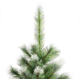 Albero di Natale artificiale a cerniera con neve fioccata