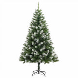 Albero di Natale artificiale a cerniera con neve fioccata