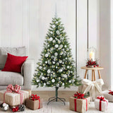 Albero di Natale artificiale a cerniera con neve fioccata