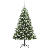 Albero di Natale artificiale a cerniera con neve fioccata