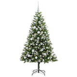 Albero di Natale artificiale a cerniera con neve fioccata