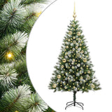 Albero di Natale artificiale a cerniera con neve fioccata