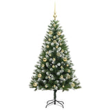 Albero di Natale artificiale a cerniera con neve fioccata