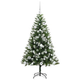 Albero di Natale artificiale a cerniera con neve fioccata