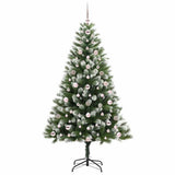 Albero di Natale artificiale a cerniera con neve fioccata
