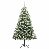 Albero di Natale artificiale a cerniera con neve fioccata