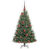 Albero di Natale Artificiale con Rami Pieghevoli Verde 120 cm