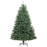 Albero di Natale Artificiale con Rami Pieghevoli Verde 120 cm