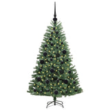 Albero di Natale Artificiale con Rami Pieghevoli Verde 120 cm