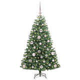 Albero di Natale Artificiale con Rami Pieghevoli Verde 120 cm