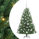Albero di Natale Artificiale con Rami Pieghevoli Verde 120 cm