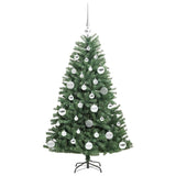 Albero di Natale Artificiale con Rami Pieghevoli Verde 120 cm