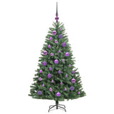 Albero di Natale Artificiale con Rami Pieghevoli Verde 120 cm