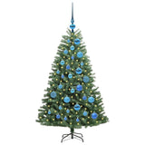 Albero di Natale Artificiale con Rami Pieghevoli Verde 120 cm