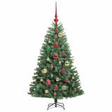 Albero di Natale Artificiale con Rami Pieghevoli Verde 120 cm
