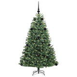 Albero di Natale Artificiale con Rami Pieghevoli Verde 150 cm