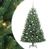 Albero di Natale Artificiale con Rami Pieghevoli Verde 150 cm