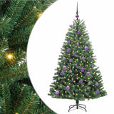Albero di Natale Artificiale con Rami Pieghevoli Verde 150 cm