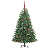 Albero di Natale Artificiale con Rami Pieghevoli Verde 150 cm