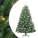 Albero di Natale Artificiale con Rami Pieghevoli Verde 180 cm