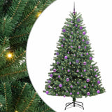 Albero di Natale Artificiale con Rami Pieghevoli Verde 180 cm
