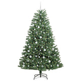 Albero di Natale Artificiale con Rami Pieghevoli Verde 210 cm