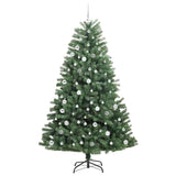 Albero di Natale Artificiale con Rami Pieghevoli Verde 210 cm