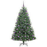 Albero di Natale Artificiale con Rami Pieghevoli Verde 210 cm