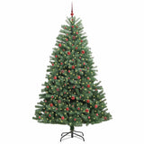 Albero di Natale Artificiale con Rami Pieghevoli Verde 240 cm